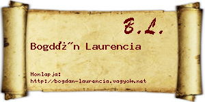 Bogdán Laurencia névjegykártya
